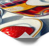 ポートレートの美しいピンアップ ポスター (角)