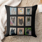 ポートレートの美しい犬ととてもかわいい犬 クッション (ブランケット)