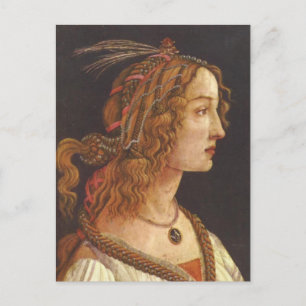 ポートレートの若いSimonetta Vespucci ポストカード