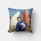 ポートレートの農家ファームライフNC Wyeth 1943 クッション (正面)