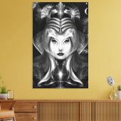 ポートレートのCyiria Midnight Bright Canvas Print キャンバスプリント (インサイチュ (リビング))