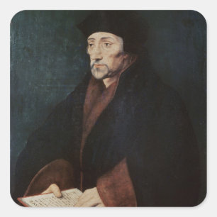ポートレートのDesiderius Erasmus of Rotterdam スクエアシール