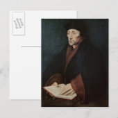 ポートレートのDesiderius Erasmus of Rotterdam ポストカード (正面/裏面)