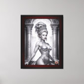 ポートレートのDrusella Arkaevis AI Art by Xzendor7 キャンバスプリント (正面)