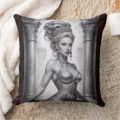 ポートレートのDrusella Arkaevis AI Art by Xzendor7 クッション (ブランケット)