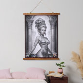 ポートレートのDrusella Arkaevis AI Art by Xzendor7 吊り下げ型タペストリー (寝室)