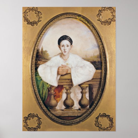 ポートレートのGaspard Deburau as Pierrot, c.1815 ポスター (正面)