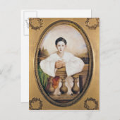 ポートレートのGaspard Deburau as Pierrot, c.1815 ポストカード (正面/裏面)