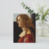 ポートレートのSimonetta Vespucci by Botticelli ポストカード (スタンド正面)