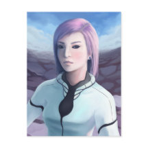 ポートレートのTrisha – 未来的な女絵画の子