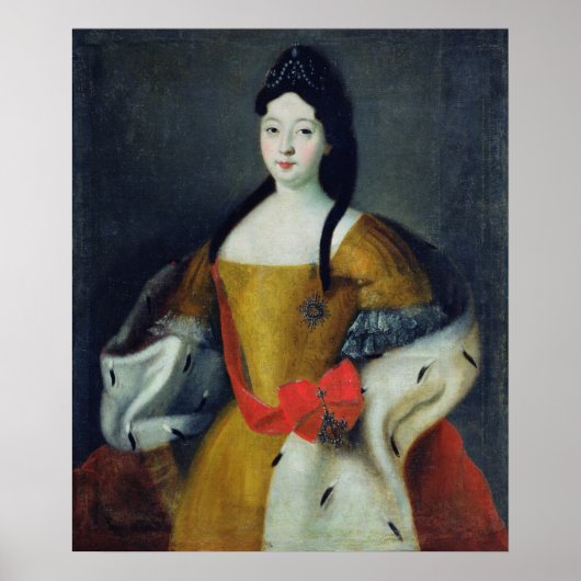 ポートレートのTsarevna Anna Petrovna, 1740s ポスター (正面)