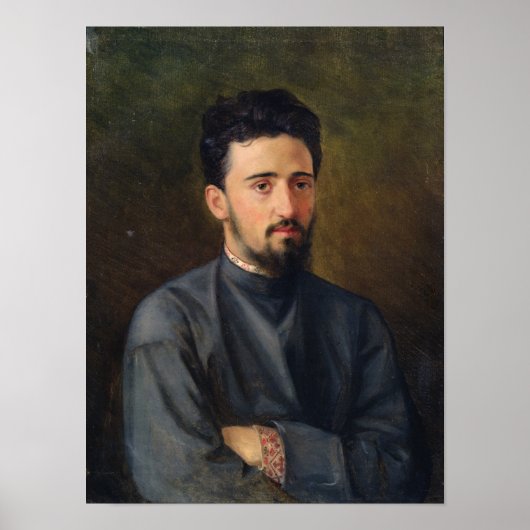 ポートレートのVsevolod M. Garshin, 1878 ポスター (正面)