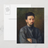 ポートレートのVsevolod M. Garshin, 1878 ポストカード (正面/裏面)