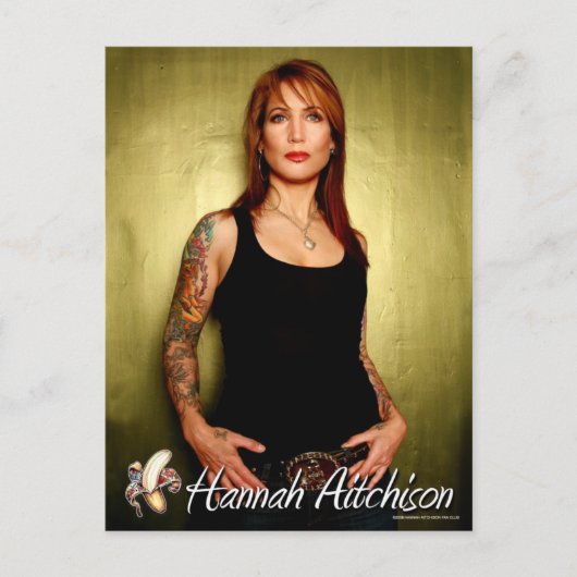 ポートレートはがき – ハンナアイティソンオングリーン ポストカード (正面)