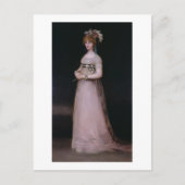 ポートレートはマリア・テレサ・デ・バーボン・イ・ヴァラブリガ。 ポストカード (正面)