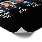 ポートレートは、より多くの雇用を切り詰めるオバマNo Jobs Bush ポスター (角)