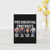 ポートレートより多くのジョブをトランプObama No Jobs Bush 1 カード (黄色い花)