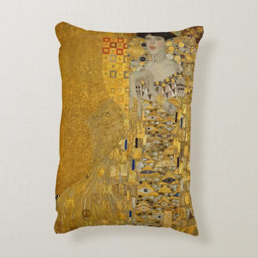 ポートレートアデル・ブロッホ・バウアーIバイグスタフクリムト アクセントクッション (裏面(縦))