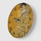 ポートレートアデル・ブロッホ・バウアーIバイグスタフクリムト ラージ壁時計 (傾斜)