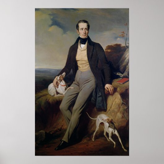 ポートレートアルフォンス・ド・ラマルティン1830 ポスター (正面)