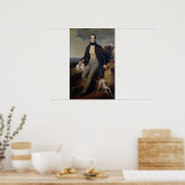 ポートレートアルフォンス・ド・ラマルティン1830 ポスター (キッチン)