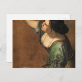ポートレートアレグリー絵画アルテミシアゲンティエス ポストカード (正面/裏面)