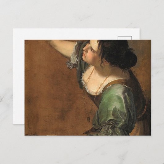 ポートレートアレグリー絵画アルテミシアゲンティエス ポストカード (正面/裏面)