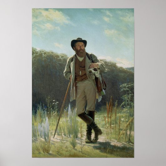 ポートレートイワン・イワノヴィチ・シシュキン, 1873 ポスター (正面)