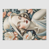 ポートレートインアールデコ- Peach - Decompage - 薄葉紙 (正面)