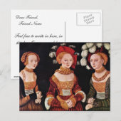 ポートレートエミラシビレ・フォン・サックス ポストカード (正面/裏面)