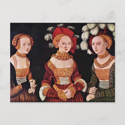 ポートレートエミラシビレ・フォン・サックス ポストカード (正面)