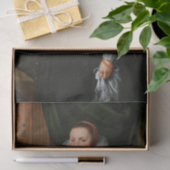 ポートレートエレガントの女性、椅子に立つ 薄葉紙 (ギフト)