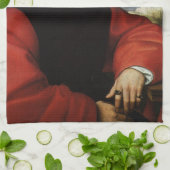 ポートレートオブアグノロドニバイラファエルサンツィオ キッチンタオル (折り畳み)