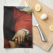 ポートレートオブアグノロドニバイラファエルサンツィオ キッチンタオル (四つ折り)