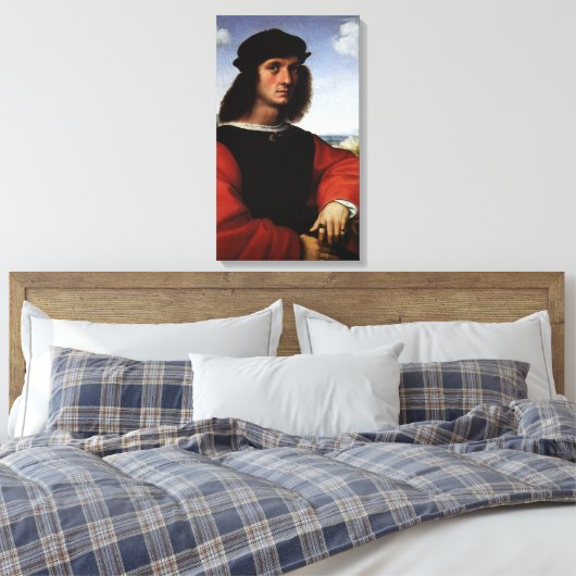 ポートレートオブアグノロドニバイラファエルサンツィオ キャンバスプリント (インサイチュ (寝室))