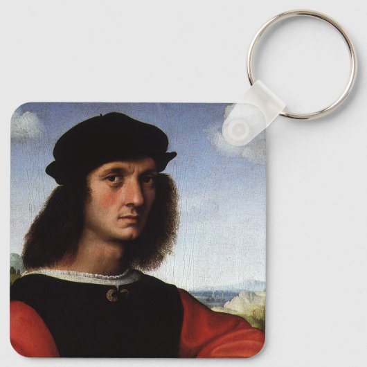ポートレートオブアグノロドニバイラファエルサンツィオ キーホルダー (裏面)