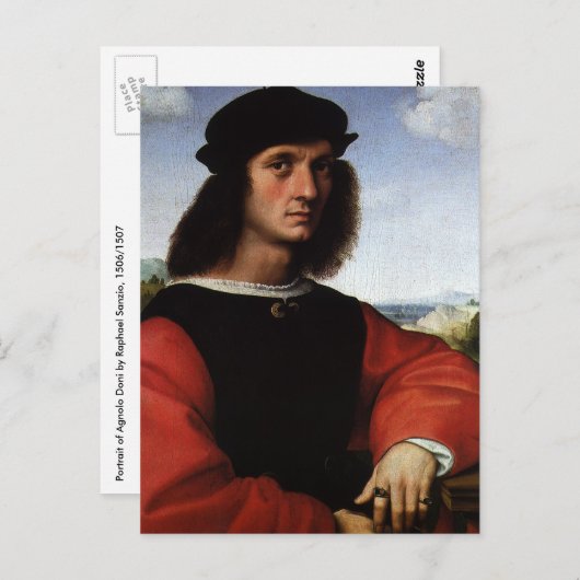 ポートレートオブアグノロドニバイラファエルサンツィオ ポストカード (正面/裏面)