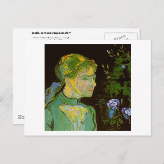 ポートレートオブアデラインラヴォークスヴァンゴッホファインアート ポストカード (正面/裏面)