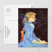 ポートレートオブアデラインラヴォークス，ヴァンゴッホファインアート ポストカード (正面/裏面)