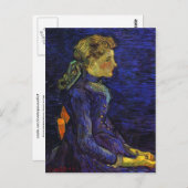 ポートレートオブアデラインラヴォークス,ヴァンゴッホファインアート ポストカード (正面/裏面)