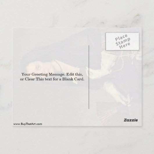 ポートレートオブアファンバイディエゴベラスケス ポストカード (裏面)