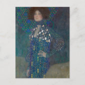 ポートレートオブエミリーフローゲバイグスタフクリムト ポストカード (正面)