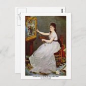 ポートレートオブエヴァゴンザレスインザスタジオマネ ポストカード (正面/裏面)