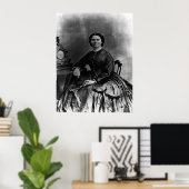 ポートレートオブクララバートン ポスター (ホームオフィス)