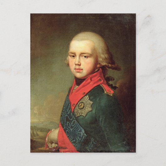 ポートレートオブグランドデュークコンスタンティンパブロヴィッチ ポストカード (正面)
