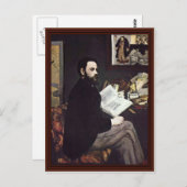 ポートレートオブザエミールゾラバイマネットエドアール ポストカード (正面/裏面)