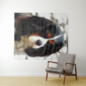 ポートレートオブザキングチャールズカバリエスパニエル犬 タペストリー (インサイチュ(横))