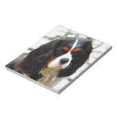 ポートレートオブザキングチャールズカバリエスパニエル犬 ノートパッド (回転)