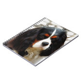 ポートレートオブザキングチャールズカバリエスパニエル犬 ノートブック (左側)