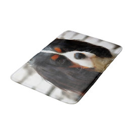 ポートレートオブザキングチャールズカバリエスパニエル犬 バスマット